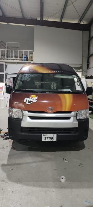 Toyota Hiace van front wrap