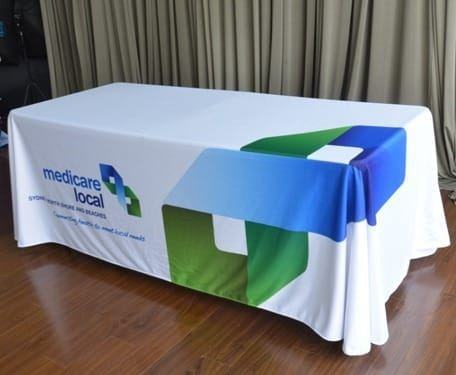 Medicare branded table cover