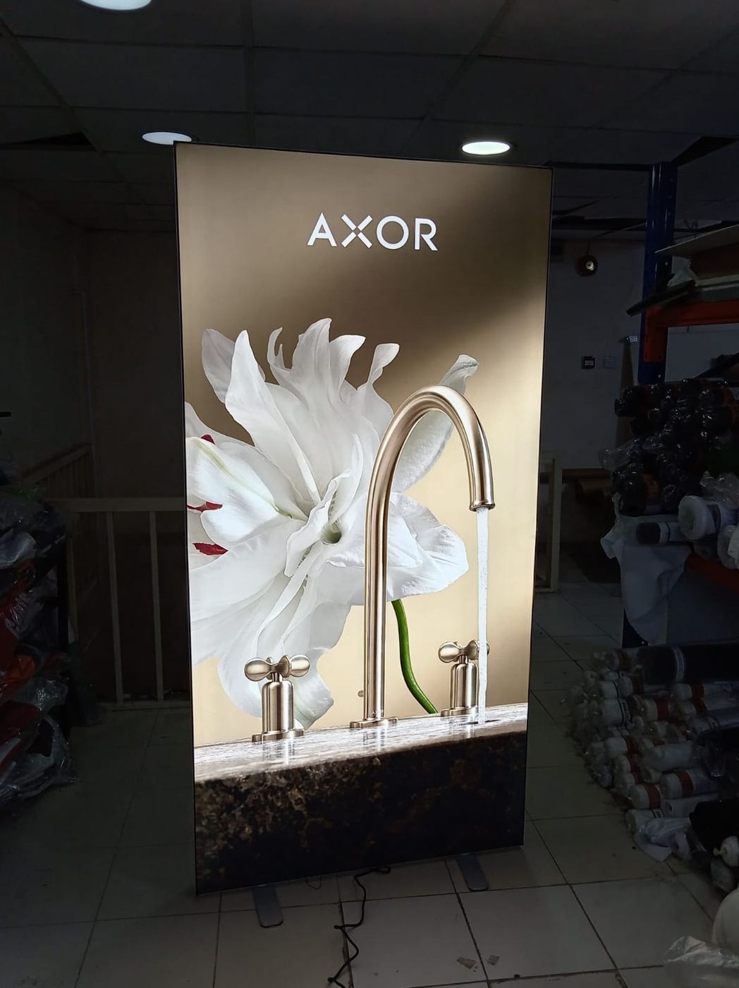 AXOR illuminated lightbox display