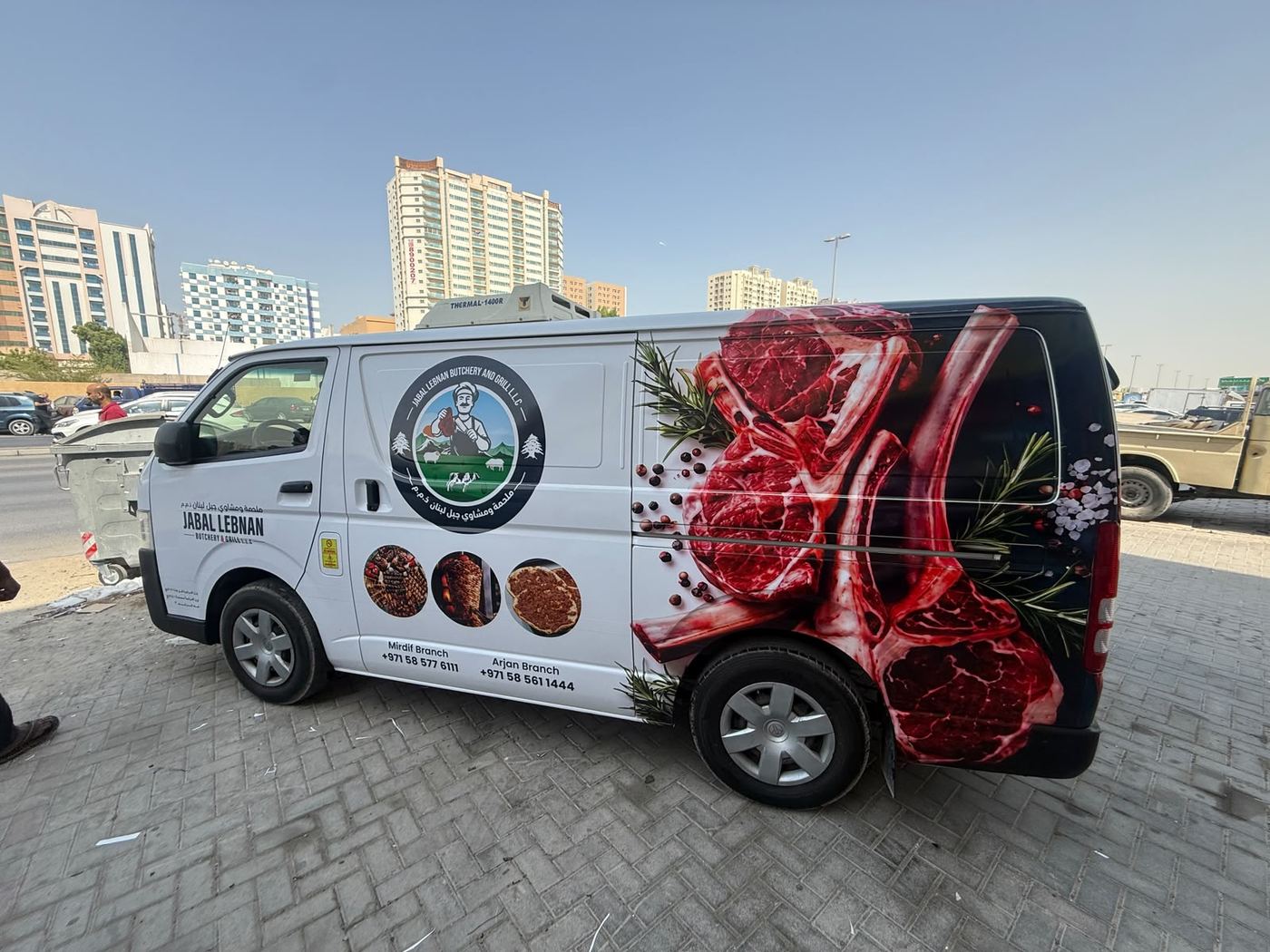 Jabal Lebnan butchery delivery van wrap