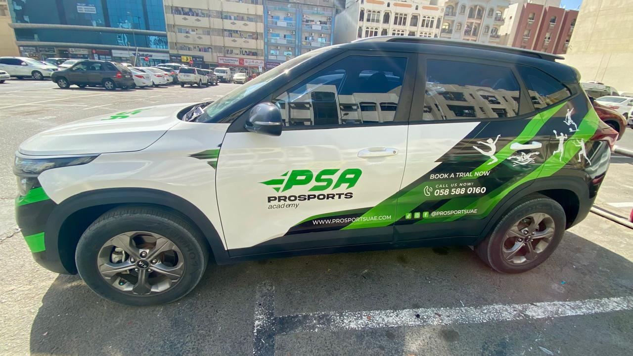 PSA Prosports SUV wrap in Dubai