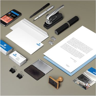 Corporate office interior branding project by Bayan Branding in Dubai